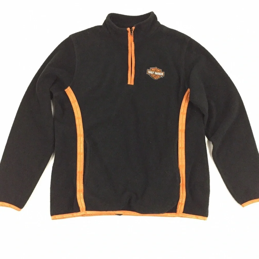 Harley Davidson fleece quarter zip, large